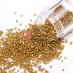 Perlute din sticla pentru unghii 1 - 4mm PR12 de 15gr Gold